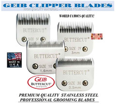 Geib Buttercut Stainless Steel 4 Blade Set*Fit Oster A5 A6,Wahl KM5 KM10 Clipper - $209.99