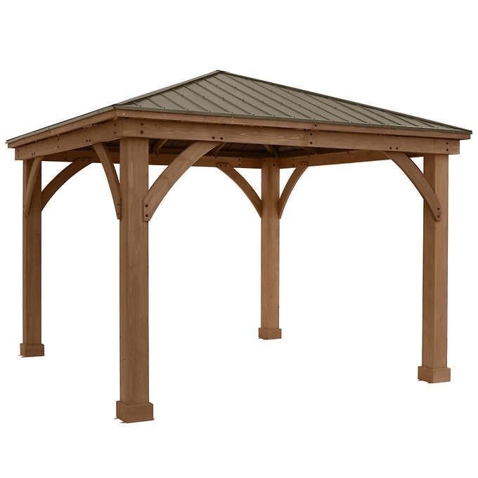 wood gazebos with metal roofs