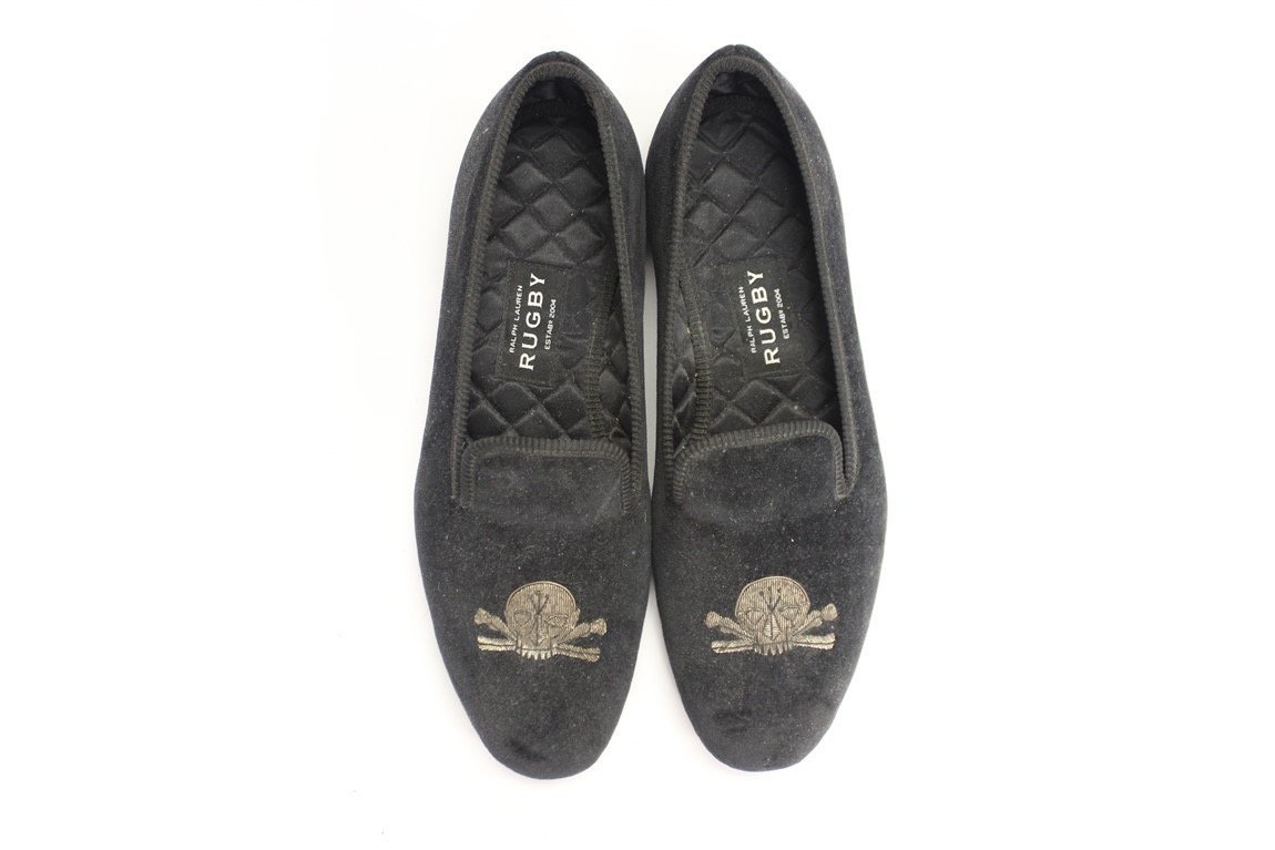 polo velvet slippers