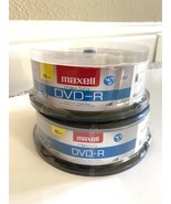 Lot of 2 Maxell DVD-R 15 per Pack Total 30 Discs 4.7GB 16X 120 min 2 Hrs... - $18.00