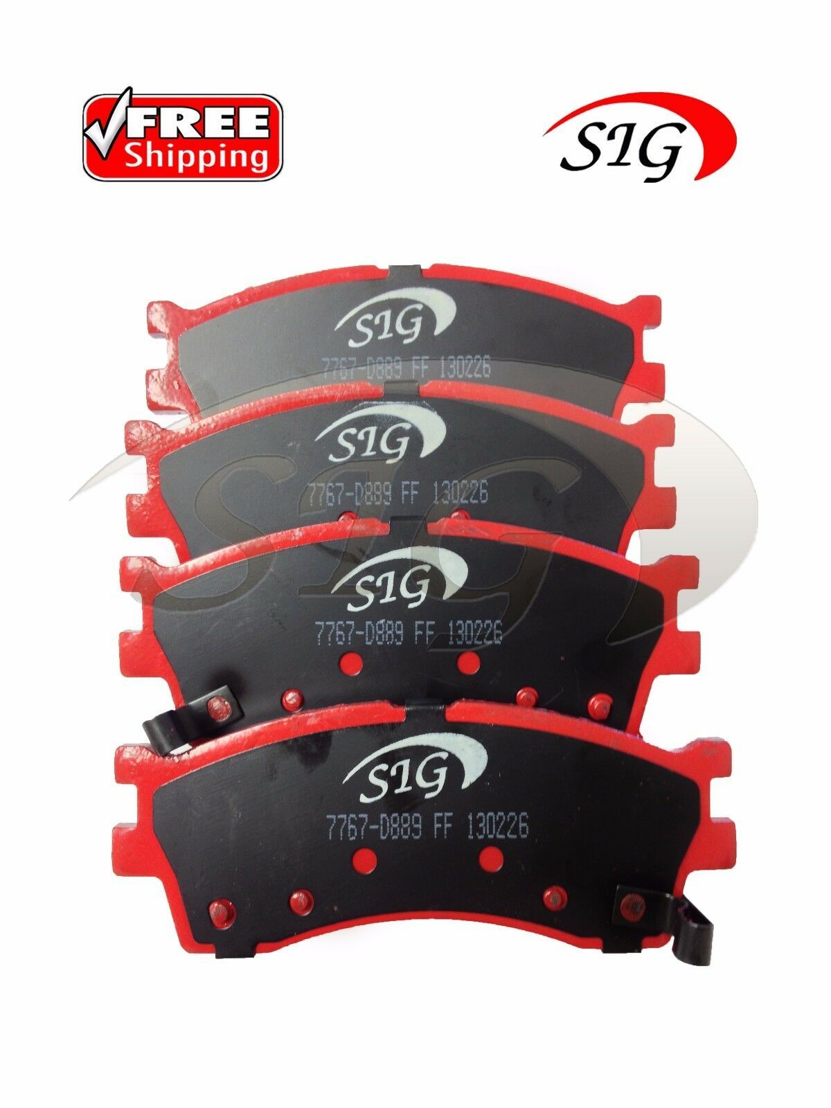 D889 SIG Front Disc Semi Metallic Brake Pad Kit for Kia Rio 20032005