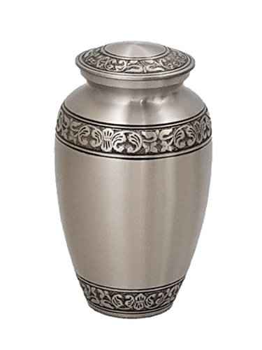 Urns for Human Ashes, Adult Size Pewter Funeral Cremation Urn with ...