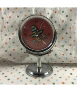 FOR PARTS Vintage Retro Fossil Sombrero Man Alarm Clock on Pedestal Stand - $14.00