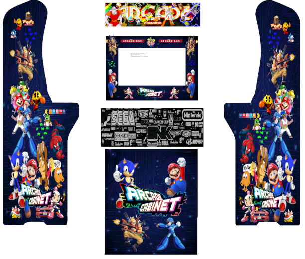 AtGames Ultimate Legends Mix Retro Arcade/Arcade Cabinet machine Art side art