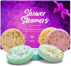 Shower Steamers Aromatherapy - Variety Pack of 6 Shower Bombs with Essential Oil image 1