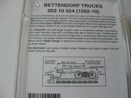 Micro-Trains Stock #00310024 (1002-10) Bettendorf Trucks Long Extended Couplers image 3