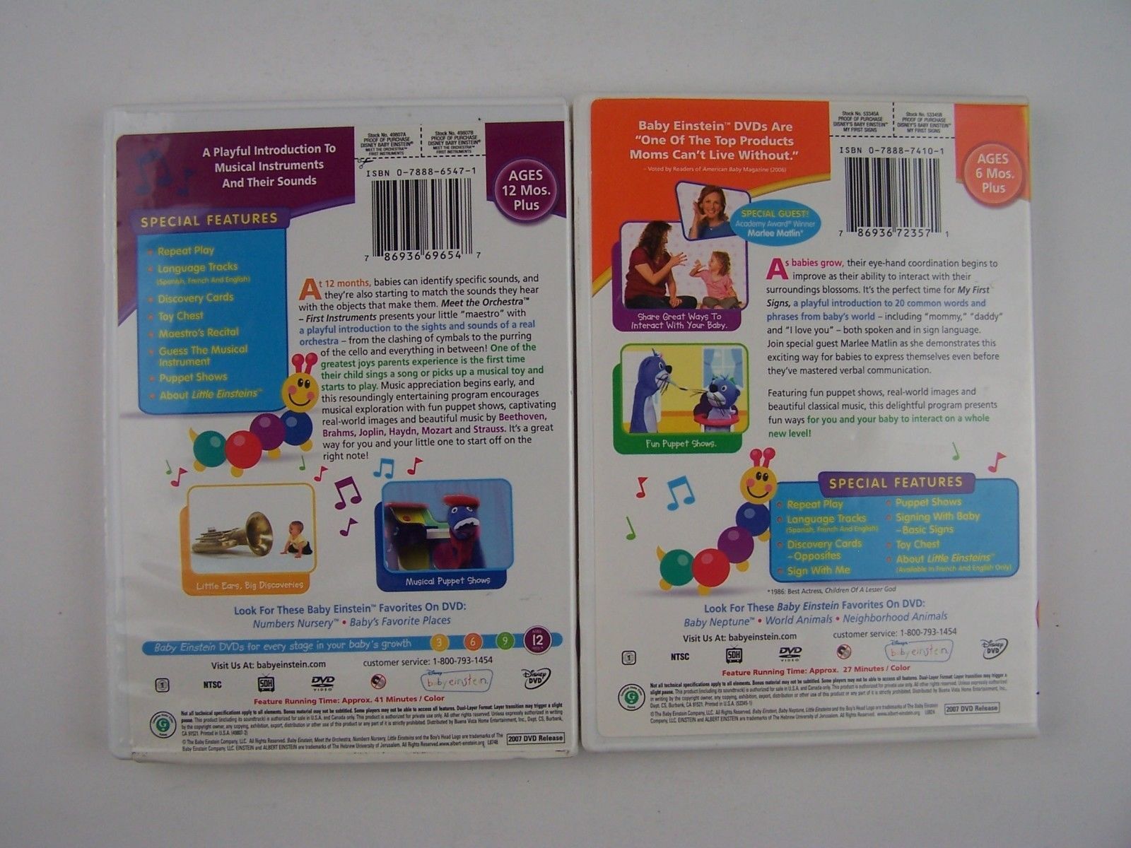 Baby Einstein DVD Lot #1 - DVDs & Blu-ray Discs