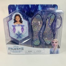 Disney Frozen 2 Elsa The Snow Queen Dress Up Set, Shoes, Earrings & Necklace Kid - $31.67
