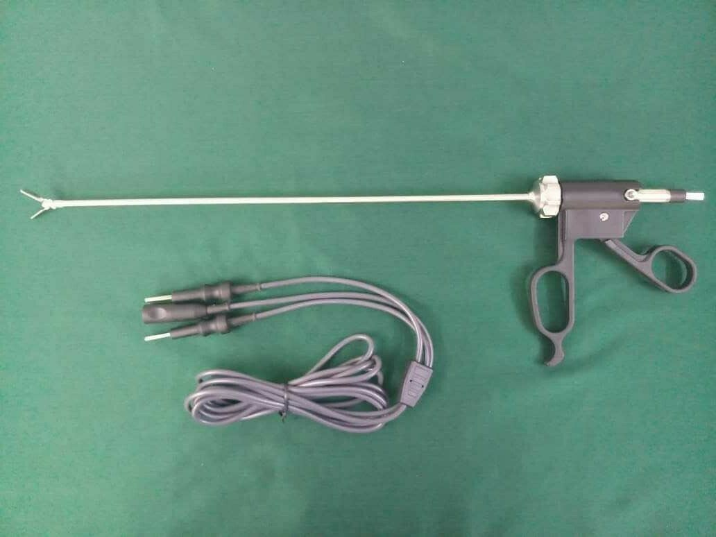 Laparoscopic Bipolar Bissinger Fenestrated Grasper Forceps With Cable
