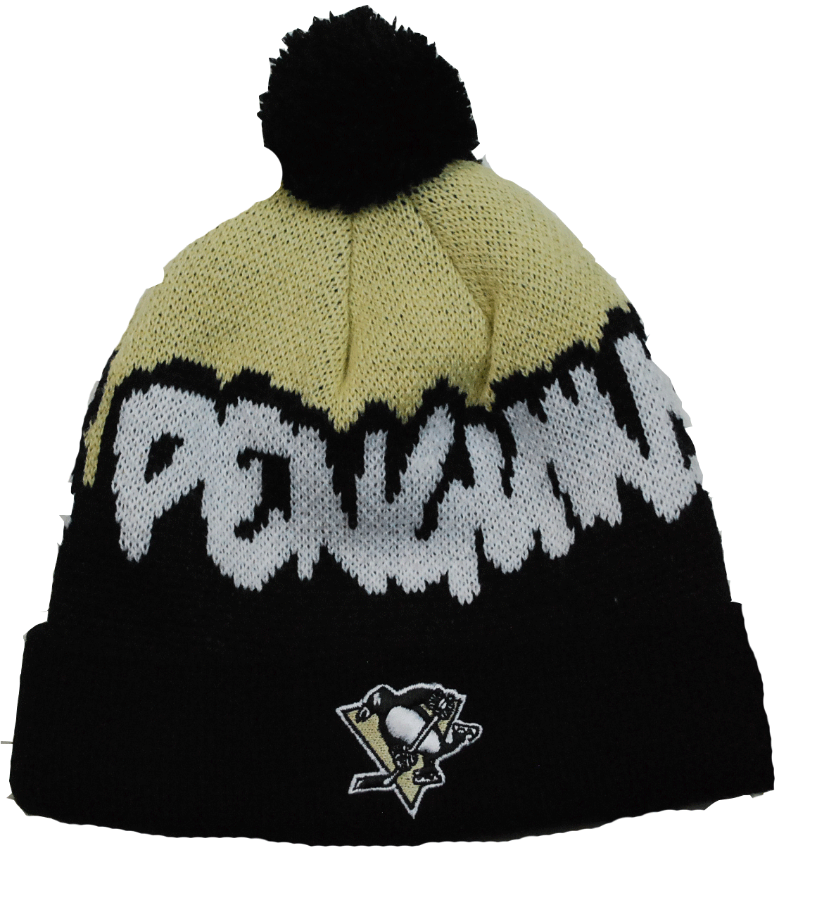 Pittsburgh Penguins 47 Brand Youth NHL Team Logo Pom Knit Hockey Hat