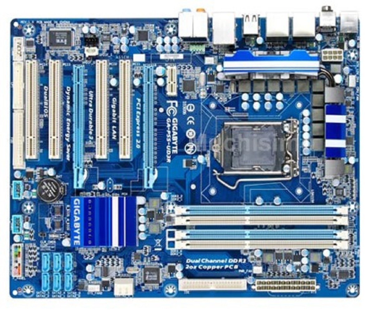 For Gigabyte GA-P55-UD3R Original Used Desktop Motherboard P55-UD3R P55 ...