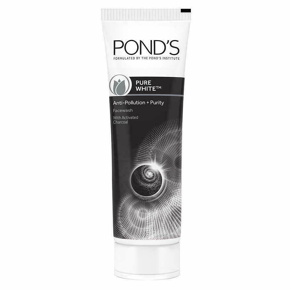 Pond's Pure White Anti Pollution+Purity Face Wash mit Aktivkohle 50 g