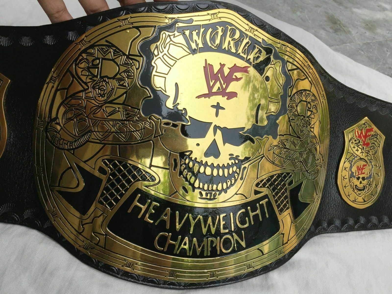 WWF Stone Cold Smoking Skull World Heavyweight Championship Belt (2mm ...