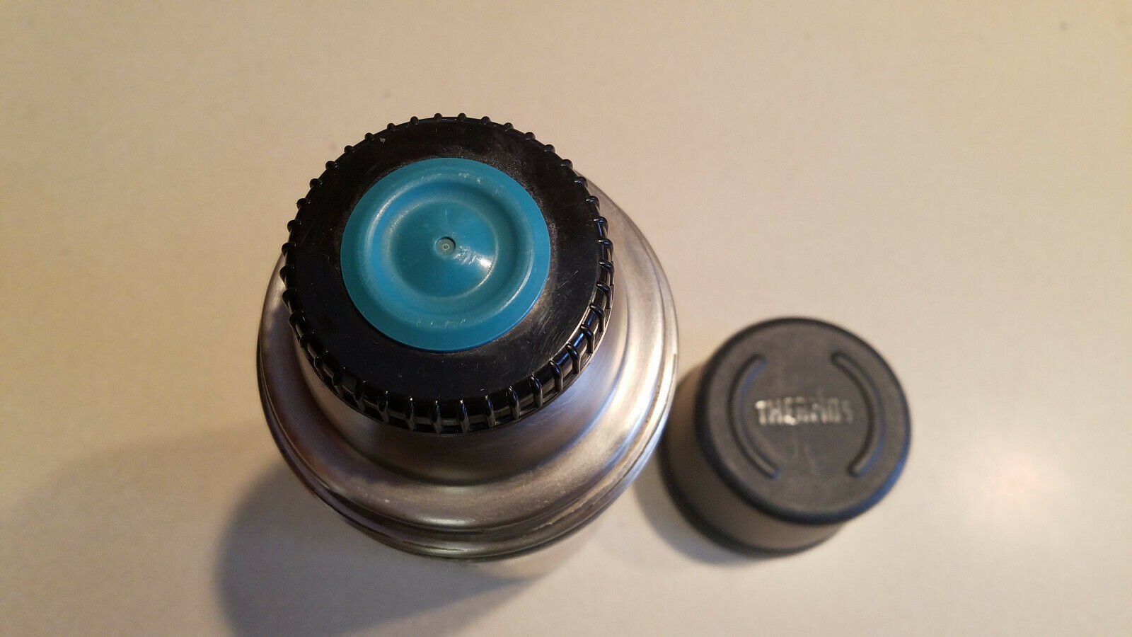 Vintage THERMOS Stainless Steel Model 2264 Stopper 764 Quart Size