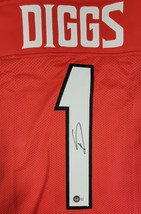 STEFON DIGGS SIGNED AUTOGRAPHED COLLEGE STYLE XL CUSTOM JERSEY BECKETT image 2