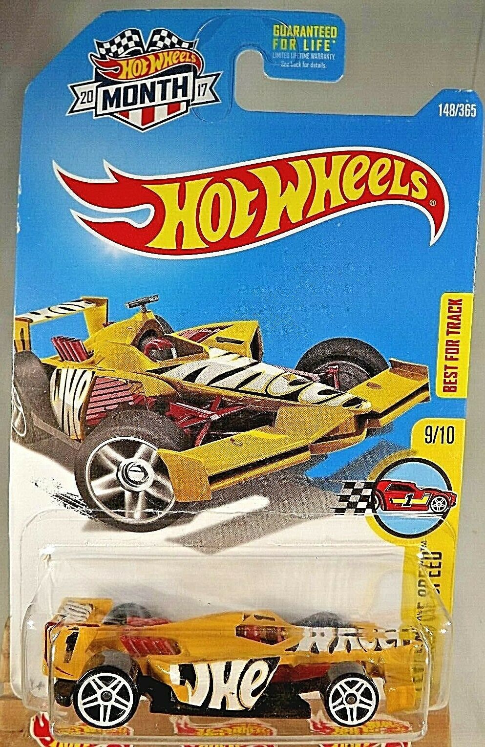 2017 Hot Wheels #148 Legends of Speed 9/10 WINNING FORMULA Yellow w ...