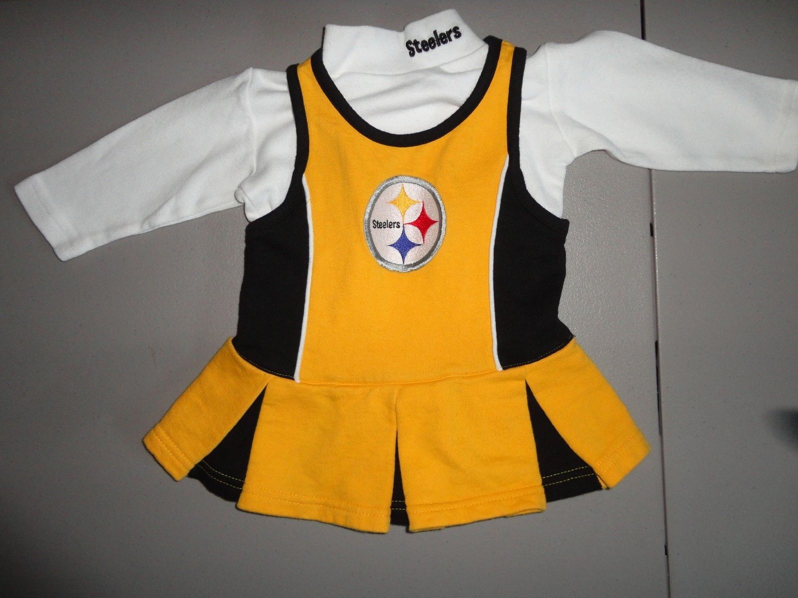 NFL Pittsburgh Steelers Toddler Girls' Cheer Set - 2T