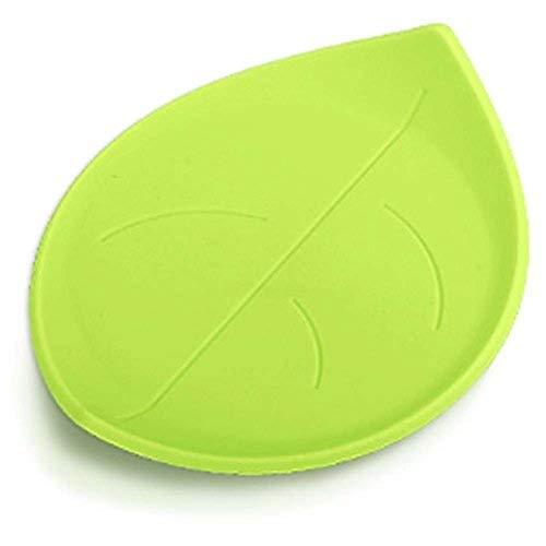 PANDA SUPERSTORE Set of 4 Durable Leaf Shape Silicone Cup Mat Coaster