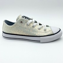 Converse CTAS Ox Wolf Grey Rainbow Glitter Kids Sneakers 665979C - $37.95