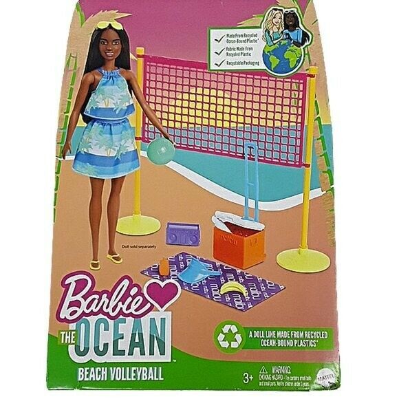 Barbie Girls Beach Volleyball Toy Barbie Loves The Ocean Summer Sports Toy Set Other