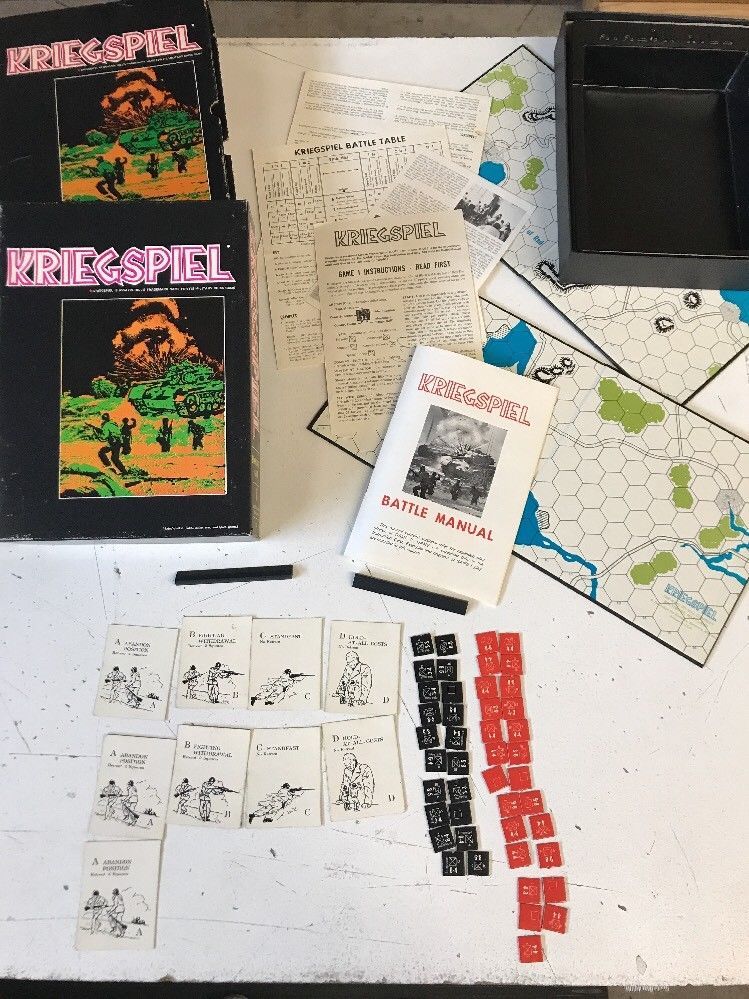 Vintage Kriegspiel Bookcase Game Avalon Hill And 50 Similar Items