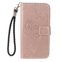 Folio case owl pattern for Sony Xperia XZ2 Compact - Rose gold - $14.85