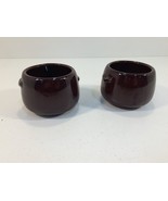 (2) Vintage West Bend USA Brown Crock Bowls Pot - $14.99