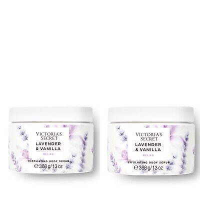 Victoria's Secret Lavender & Vanilla Exfoliating Body Scrub 13 oz 2 Pack - $36.57