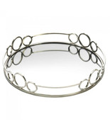 Accent Plus Silver Circles 12-inch Mirror Tray - $51.05