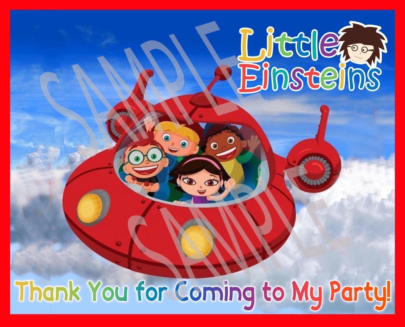 Little Einsteins Party Favor Thank You And Similar Items