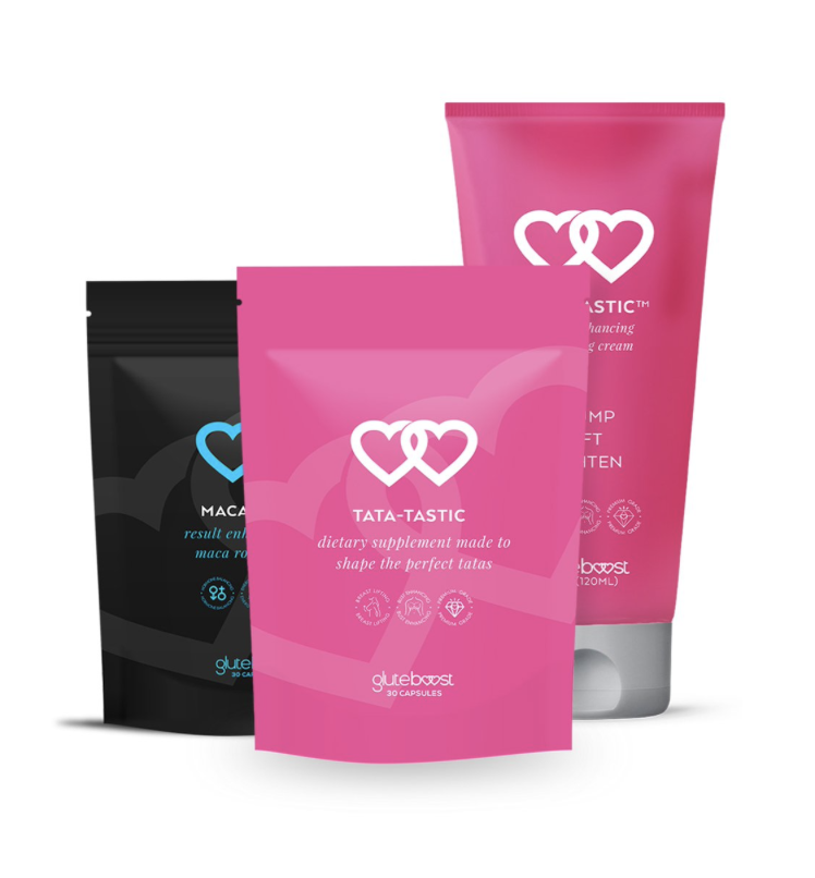 Breast Enhancer Kit! Cream - Pills & Maca Root by Gluteboost™ - Tata-Tastic™