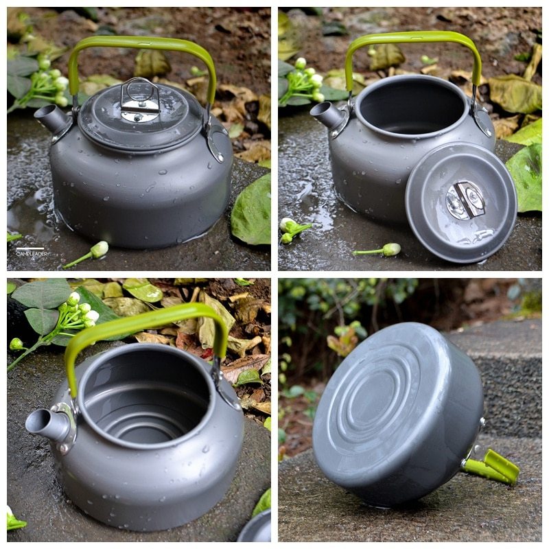 Portable Aluminium Camping Kettle for Coffee Tea and Water Boiling with