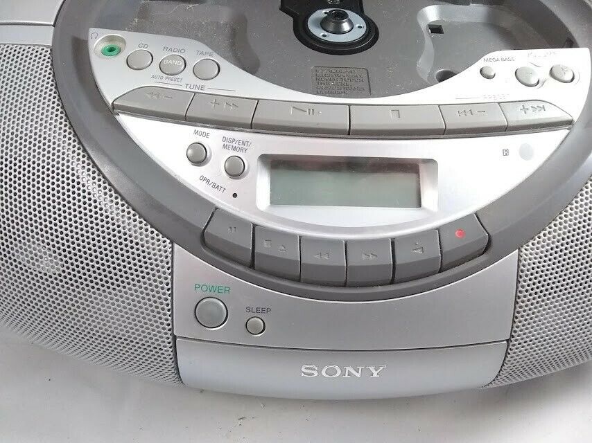 Sony CFDS350 CD Player AM FM Stereo Cassette NO Remote TESTED