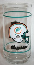 Vintage 80s Miami Dolphins Nfl Mobil Drinking Glass Football Dan Marino Era - $13.85