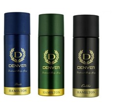 Denver Hamilton Pride Caliber Deodorant Body Spray For Men 165 Ml Free Ship - $14.96