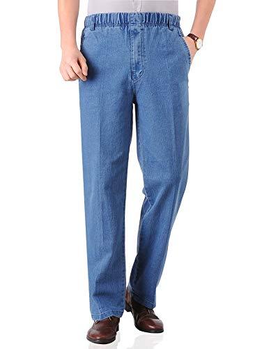 mens elastic waist jeans for seniors