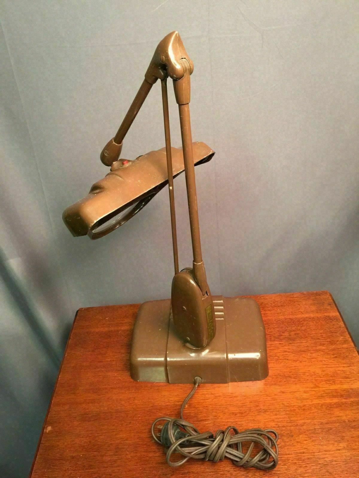 Dazor Floating Light Fixture Vintage Magnifying Drafting Lamp UL M270