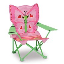 Melissa &amp; Doug Bella Erfly Child&#39;S Outdoor Chair (Frustration-Free Pac - £33.66 GBP