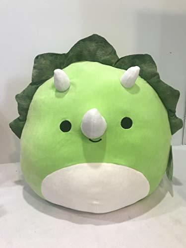 green tie dye triceratops squishmallow