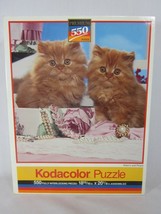 Kodacolor Lacy Ladies Jigsaw Puzzle Cat Teddy Bear Hat Box 550 Piece SEALED 