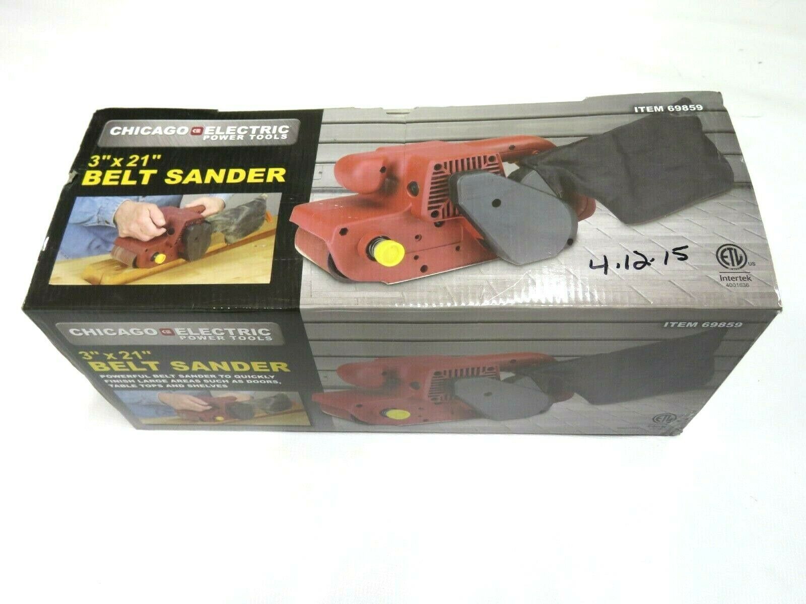 Chicago Electric Belt Sander 3" x 21" Sanders