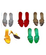 Anne Michelle Rhinestone Buckle Summer Heeled Sandals NIB Size 6.5-10 - $44.99