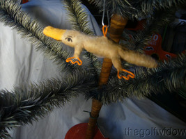 Vintage Inspired Spun Cotton Platypus Christmas Ornament no. A31 image 1