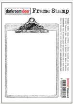 Darkroom Door Frame Stamp Clipboard Red Rubber Stamp