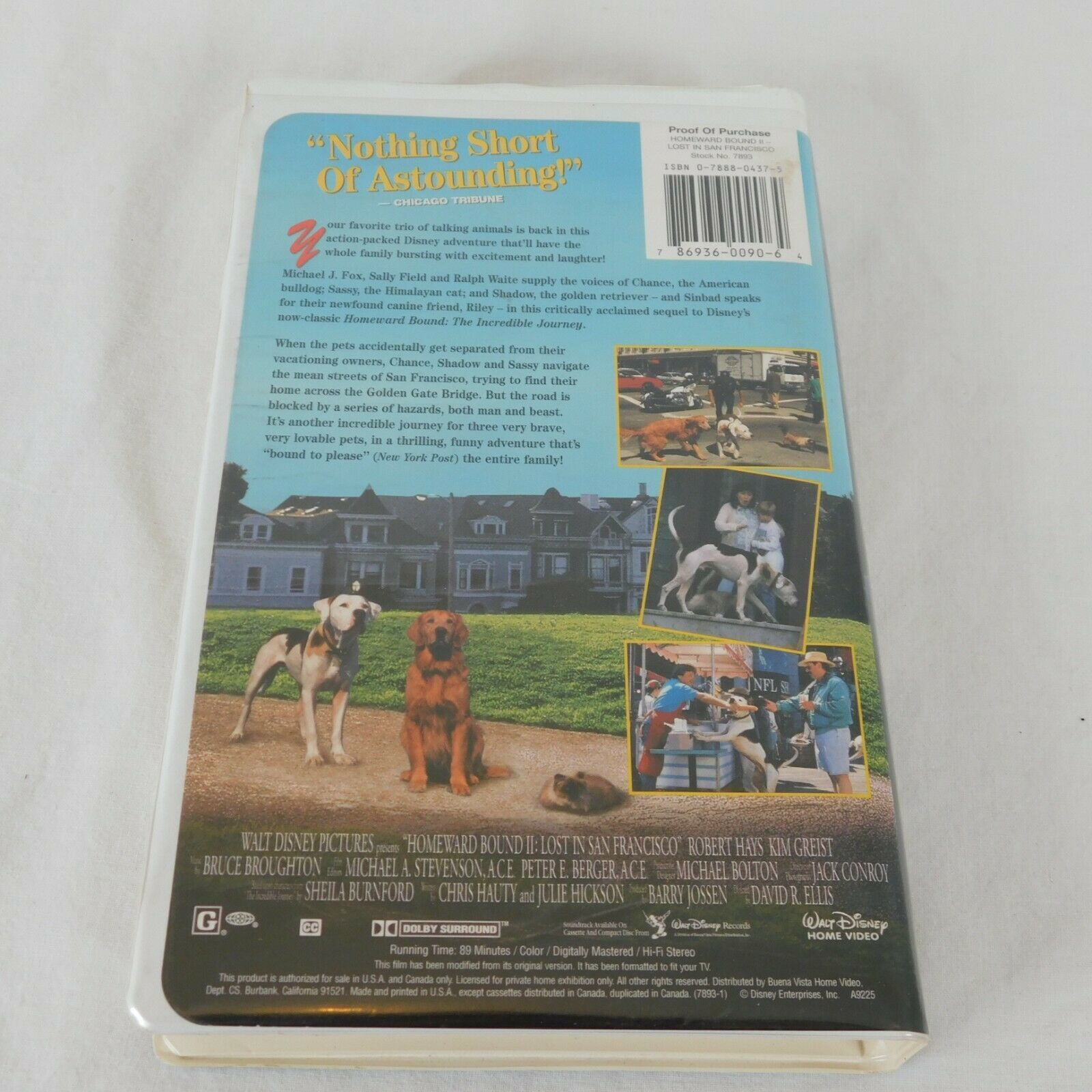 Homeward Bound II Lost in San Francisco VHS 1996 Michael J Fox Sally ...