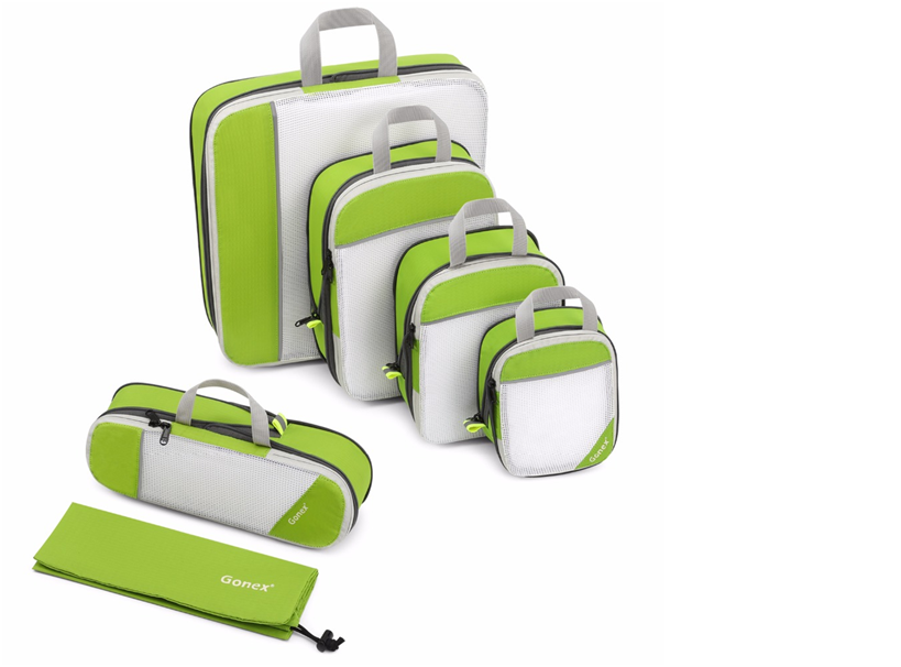 Gonex Travel Storage Bag 19inch Suitcase Luggage Organizer Set Hanging - Green