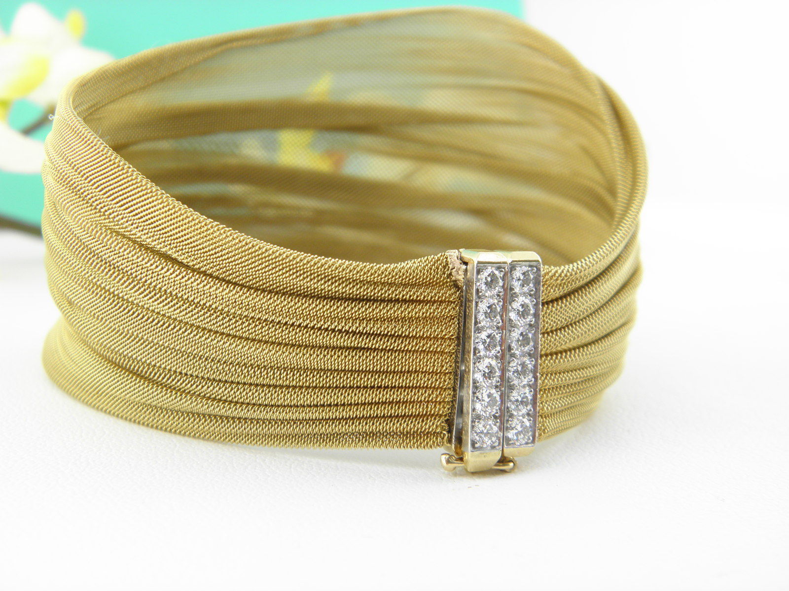 Tiffany Co Bracelet 2000s 5 Listings Tiffany Co Diamond Platinum And 18k Gold Mesh Bracelet 4 890 20