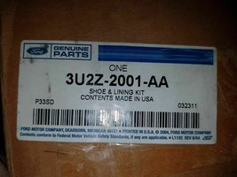 Ford 3U2Z-2001-AA Genuine OEM 88-02 Super Duty Shoe & Lining Rear Brake Pad Kit - $32.00