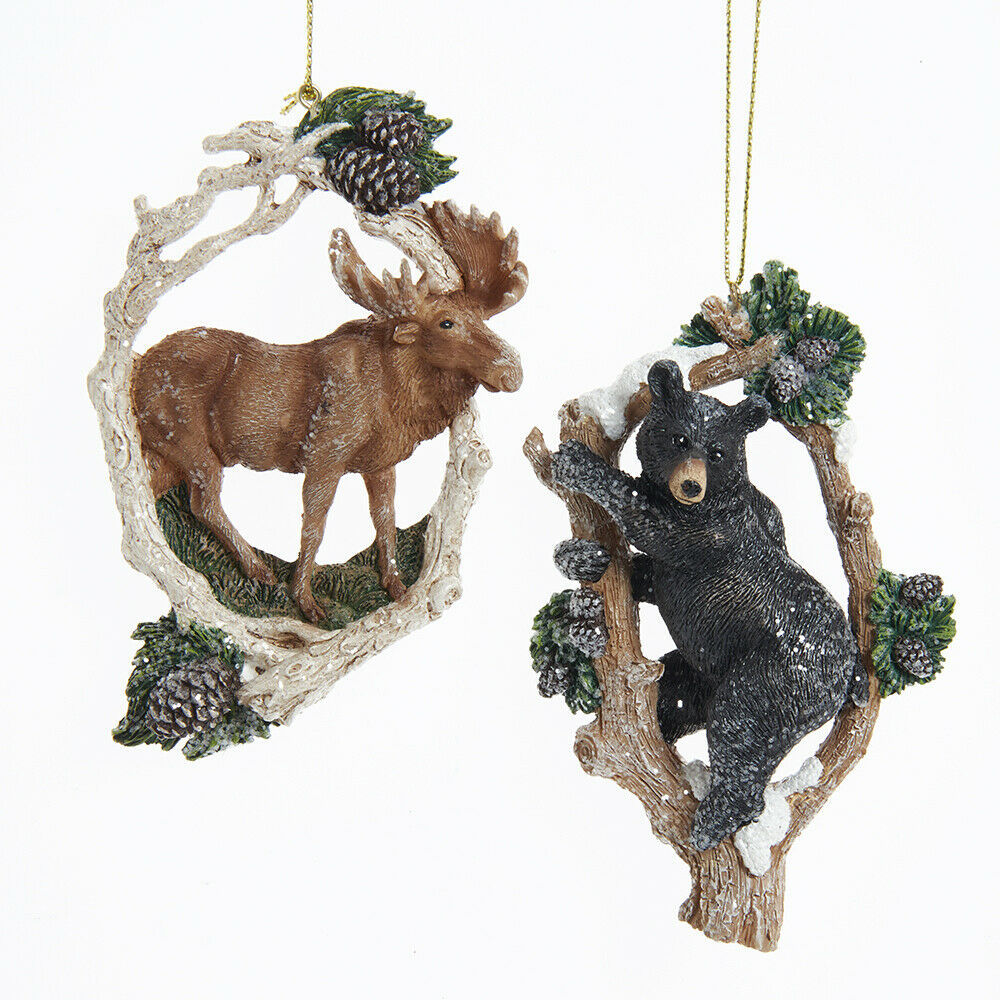 Rustic Animal in Branches Ornament
