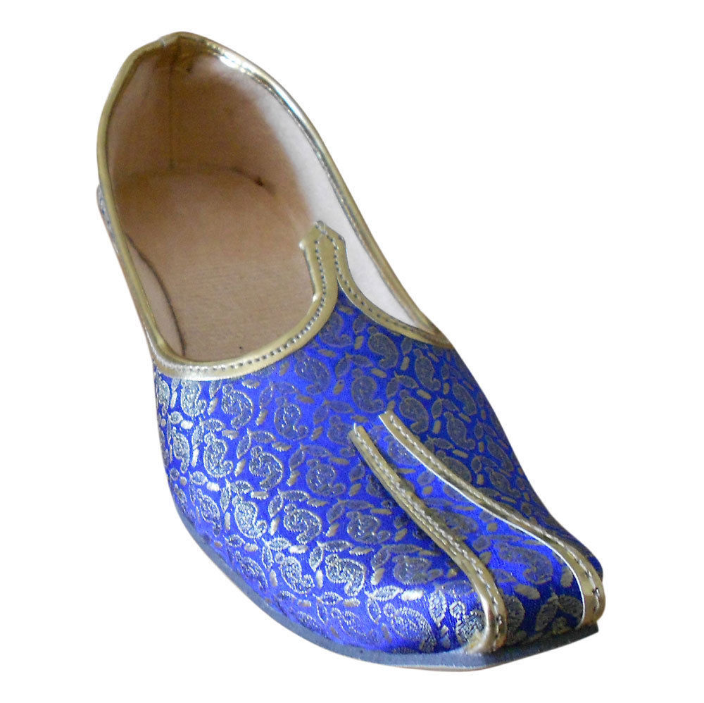 Jutti Sherwani Men Shoes Indian Handmade Punjabi Groom Mojaries Flat US ...